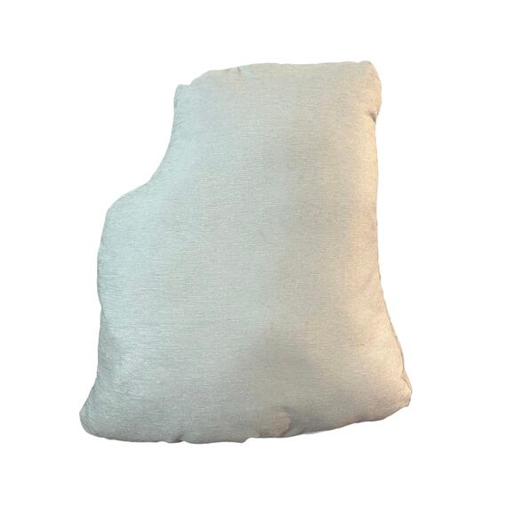 Santa at the Beach Christmas Throw Pillow 17” X 17” Beautiful Beading - Picture 4 of 4